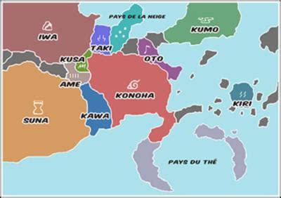 tous les villages de naruto.